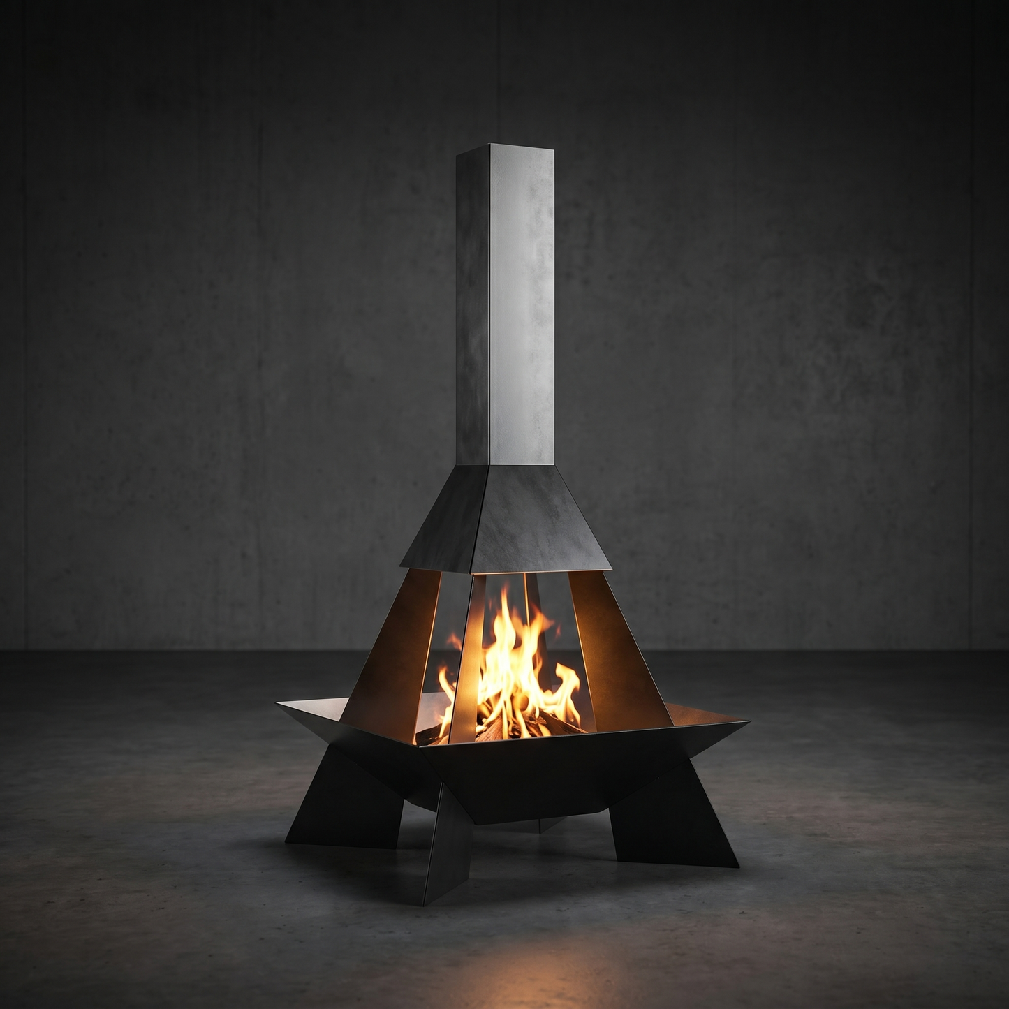 Quemador chimenea de exterior Pyramid Rocket NABRASA