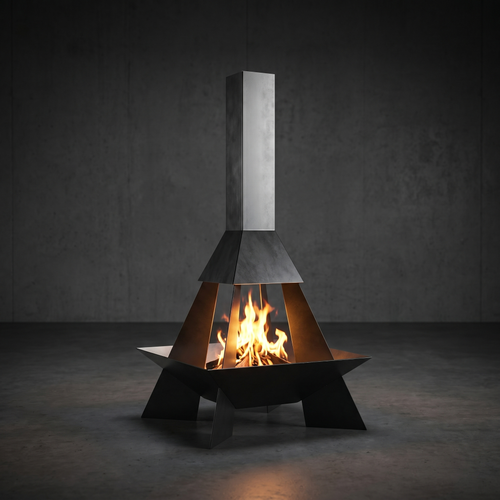 Quemador chimenea de exterior Pyramid Rocket NABRASA
