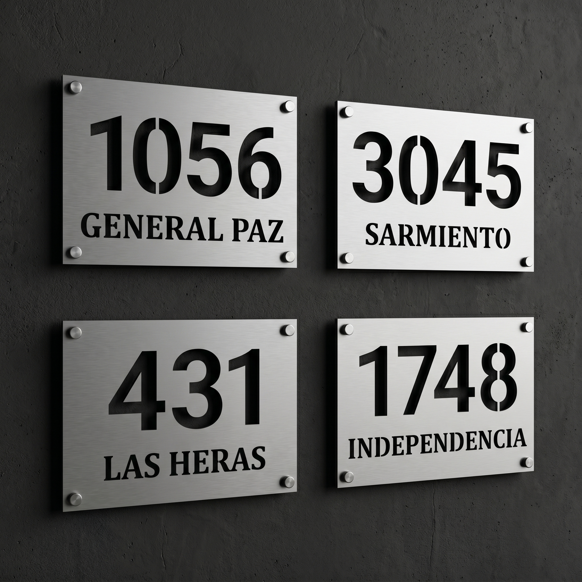 Cartel Numero de Casa NABRASA