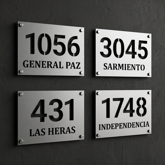 Cartel Numero de Casa NABRASA