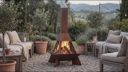 Quemador chimenea de exterior Pyramid Rocket